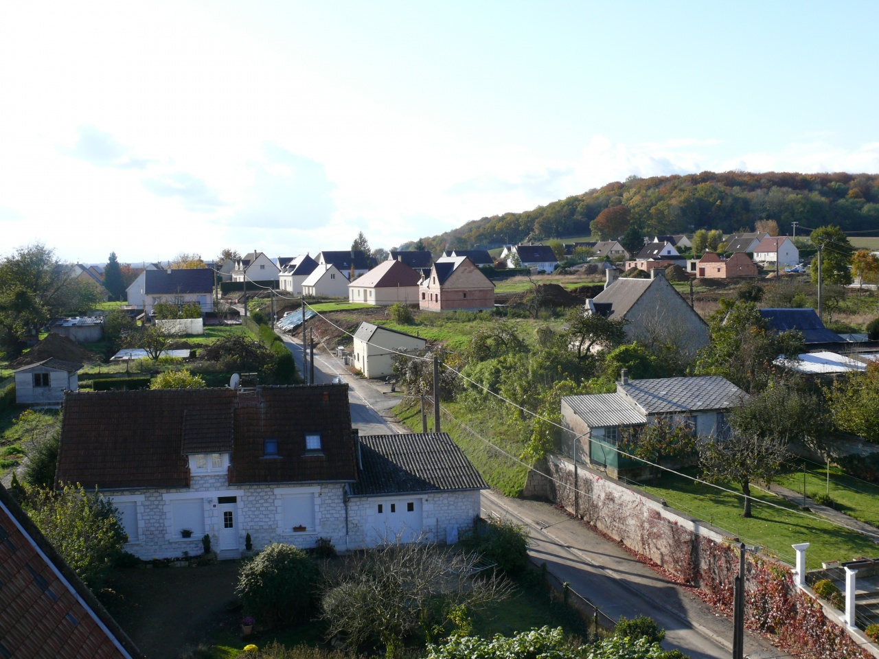 Brancourt vu du haut du clocher