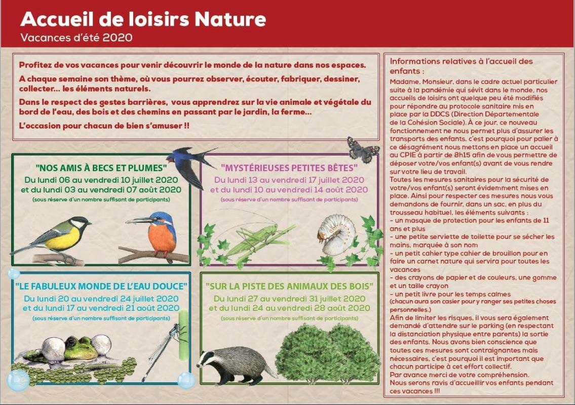 Accueil de loisirs été 2020 page 2